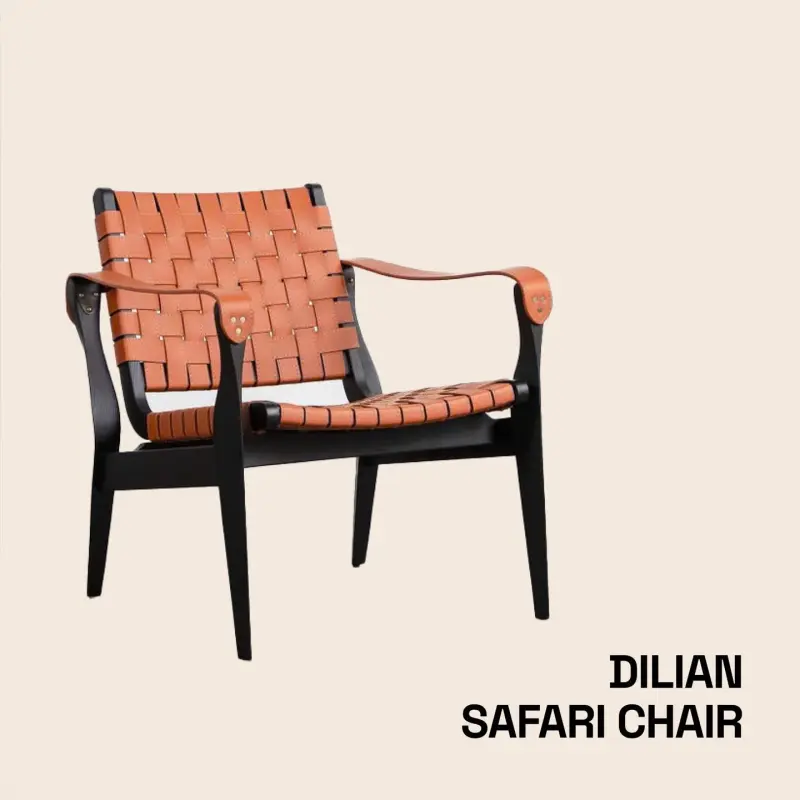Ghế Armchair da cao cấp Dilan Safari