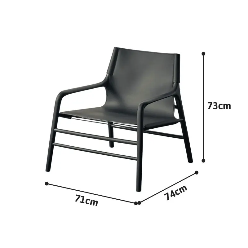 Kích thước tiêu chuẩn Ghế Armchair thư giãn gỗ bọc da cao cấp Soul