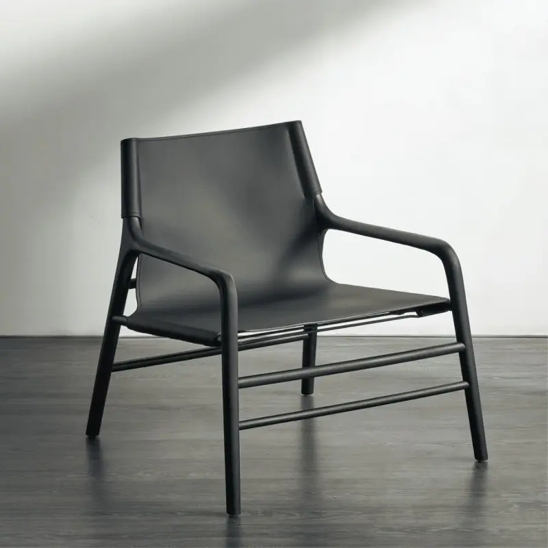 Ghế Armchair thư giãn gỗ bọc da cao cấp Soul