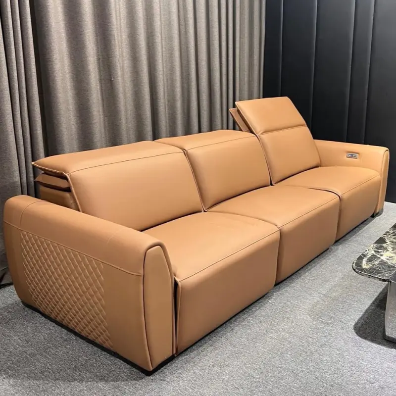 Sofa da bò động cơ điện 