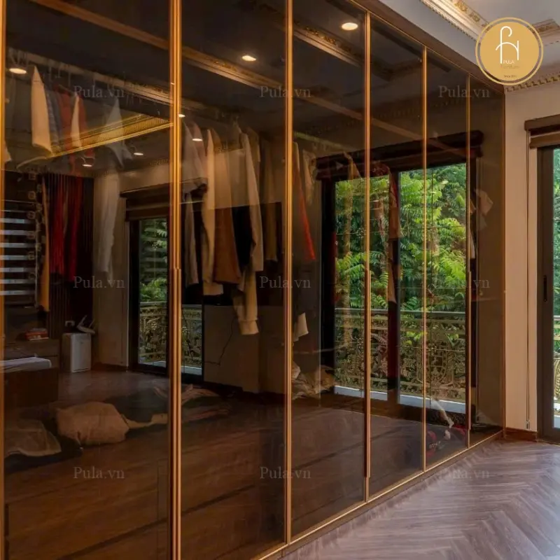 Tủ quần áo cánh kính dự án Villa cao cấp Quảng Ninh