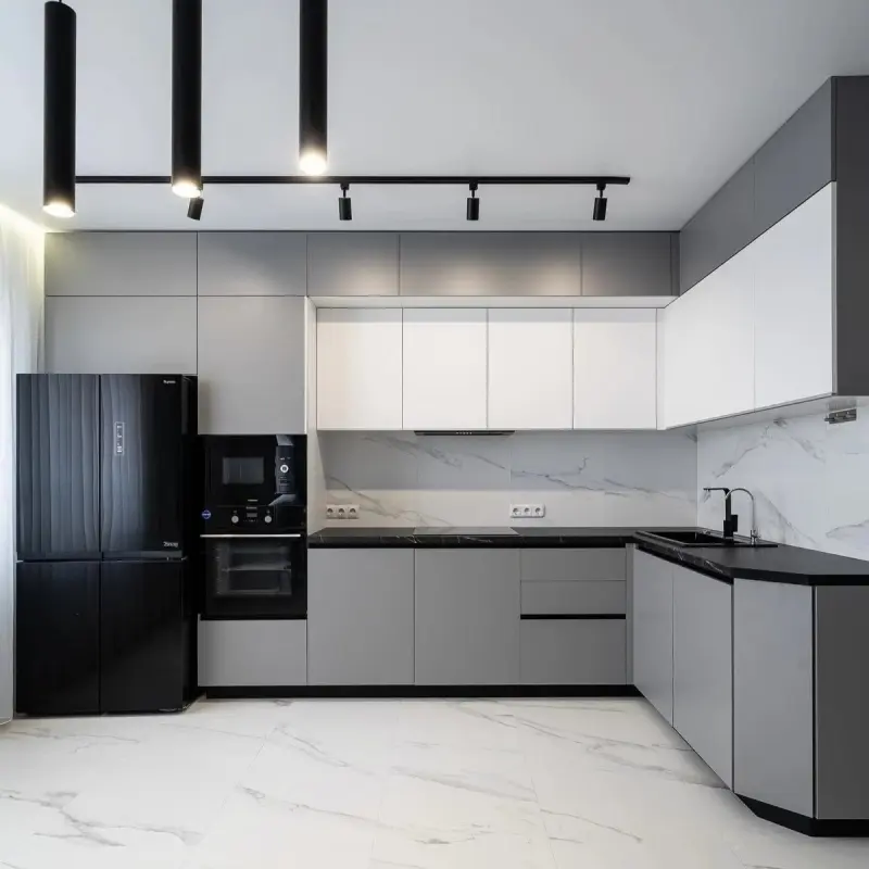 Tủ bếp Melamine chữ L PKC35