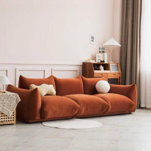 Ghế sofa văng V56 đệm vải nhung