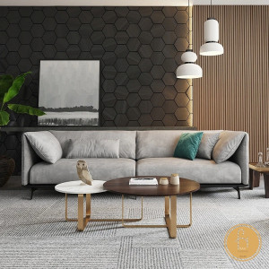 Sofa vải nhung mang lại cảm giác ấm áp cho không gian nội thất