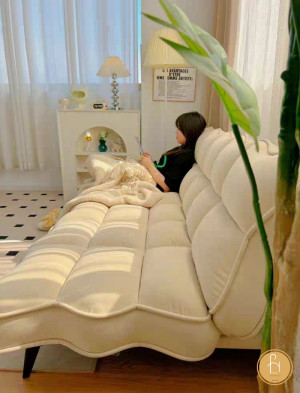 Sofa giường A35 trắng tinh khôi phục