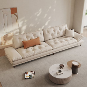 Sofa bọc da cao cấp chống trầy với gam màu tươi trẻ