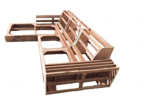Khung sofa được tẩm sấy kỹ lưỡng để chống cong vênh mối mọt