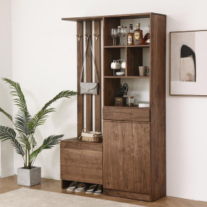Tủ đứng nhiều ngăn kèm móc treo đa dụng