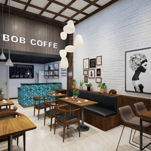 Thiết kế quán cafe ấn tượng sẽ hỗ trợ rất nhiều cho quá trình kinh doanh