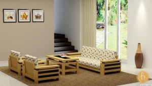 Sofa gỗ văng tiện ích