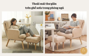 Thoải mái thư giãn trên ghế sofa sau những giờ làm việc