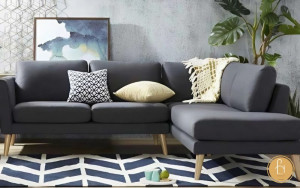 Chất liệu vải nỉ giúp cho sofa có độ mềm mại nhất định
