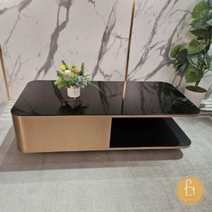 Bàn kính sofa chữ nhật