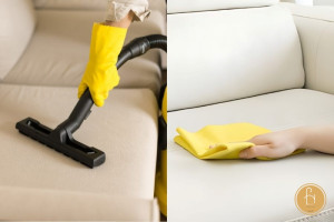 Vệ sinh sofa màu kem đúng cách
