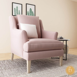 Ghế sofa hiện đại tone hồng