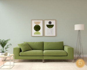 Sofa xanh lá hiện đại