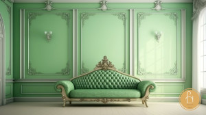 Sofa xanh lá cổ điển