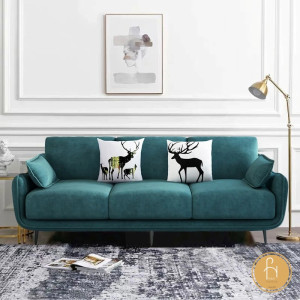Ghế sofa văng đệm vải nhung nỉ V28