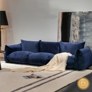 Ghế sofa văng V56 đệm vải nhung