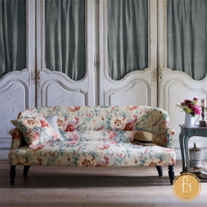 Sofa vải họa tiết hoa