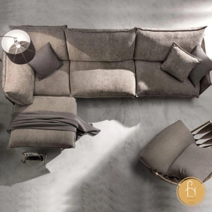 Ghế sofa góc đệm vải cao cấp L27