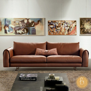 Sofa da nâu được nhiều khách hàng yêu thích lựa chọn