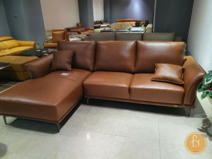 Sofa màu nâu da bò