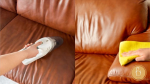 Vệ sinh sofa da nâu thường xuyên để giữ gìn vẻ đẹp của sofa