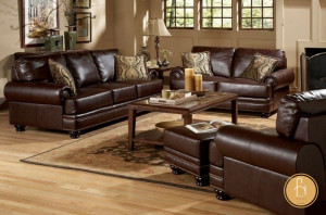 Sofa da màu nâu đen huyền bí