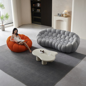 Bộ sản phẩm với 1 văng và 1 sofa đơn nhỏ