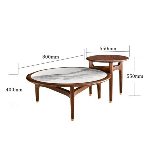 Kích thước tiêu chuẩn bộ bàn trà đôi BT6