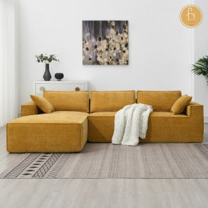 Chọn sofa nỉ chữ L phù hợp với diện tích căn phòng