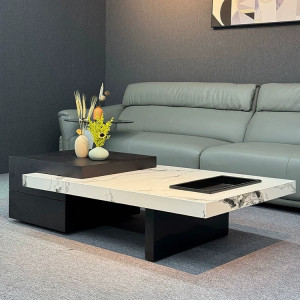 Bàn trà sofa mặt đá nhập khẩu nguyên kiện